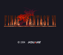 Final Fantasy VI (Japan) Title Screen